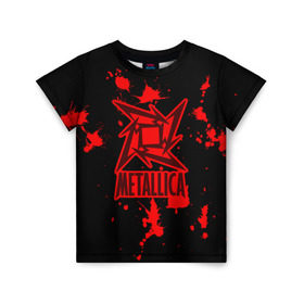 Детская футболка 3D с принтом Metallica в Белгороде, 100% гипоаллергенный полиэфир | прямой крой, круглый вырез горловины, длина до линии бедер, чуть спущенное плечо, ткань немного тянется | m | metallica | группа | джеймс хэтфилд | кирк хэмметт | ларс ульрих | метал | металика | металлика | миталика | музыка | роберт трухильо | рок | трэш | трэшметал | хард | хардрок | хеви | хевиметал