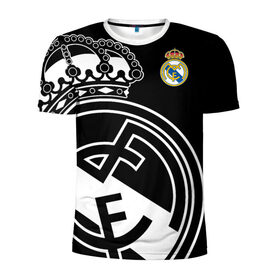 Мужская футболка 3D спортивная с принтом Real Madrid Exclusive в Белгороде, 100% полиэстер с улучшенными характеристиками | приталенный силуэт, круглая горловина, широкие плечи, сужается к линии бедра | 2019 | мадрид | реал | форма | эксклюзив