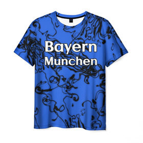Мужская футболка 3D с принтом Бавария Мюнхен в Белгороде, 100% полиэфир | прямой крой, круглый вырез горловины, длина до линии бедер | Тематика изображения на принте: белый | германия | игра | красный | лига | мюнхен | мяч | сборная | форма | футбол | чемпион