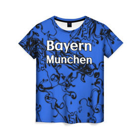 Женская футболка 3D с принтом Бавария Мюнхен в Белгороде, 100% полиэфир ( синтетическое хлопкоподобное полотно) | прямой крой, круглый вырез горловины, длина до линии бедер | белый | германия | игра | красный | лига | мюнхен | мяч | сборная | форма | футбол | чемпион