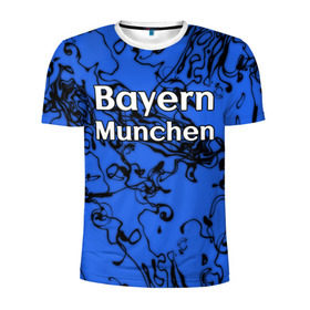 Мужская футболка 3D спортивная с принтом Бавария Мюнхен в Белгороде, 100% полиэстер с улучшенными характеристиками | приталенный силуэт, круглая горловина, широкие плечи, сужается к линии бедра | белый | германия | игра | красный | лига | мюнхен | мяч | сборная | форма | футбол | чемпион