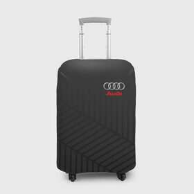 Чехол для чемодана 3D с принтом AUDI SPORT в Белгороде, 86% полиэфир, 14% спандекс | двустороннее нанесение принта, прорези для ручек и колес | audi | auto | авто | ауди | бренд | марка | машина
