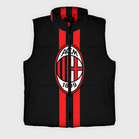 Мужской жилет утепленный 3D с принтом AC Milan FC в Белгороде,  |  | football | italia | logo | milan | sport | италия | лого | милан | спорт | фк | футбол | футбольный клуб