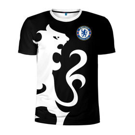 Мужская футболка 3D спортивная с принтом Chelsea Exclusive в Белгороде, 100% полиэстер с улучшенными характеристиками | приталенный силуэт, круглая горловина, широкие плечи, сужается к линии бедра | 2019 | exclusive | челси | эксклюзив
