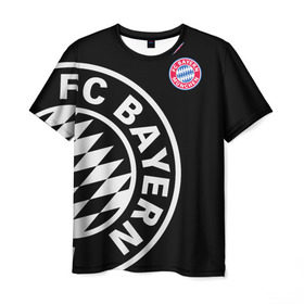 Мужская футболка 3D с принтом Bayern Munchen Exclusive в Белгороде, 100% полиэфир | прямой крой, круглый вырез горловины, длина до линии бедер | Тематика изображения на принте: bayern | exclusive | munich | бавария | эксклюзив