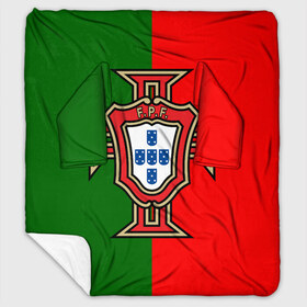 Плед с рукавами с принтом Сборная Португалии флаг в Белгороде, 100% полиэстер | Закругленные углы, все края обработаны. Ткань не мнется и не растягивается. Размер 170*145 | Тематика изображения на принте: португалия | футбол