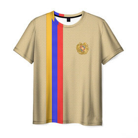 Мужская футболка 3D с принтом Armenia в Белгороде, 100% полиэфир | прямой крой, круглый вырез горловины, длина до линии бедер | armenia | армения | армяне | ереван