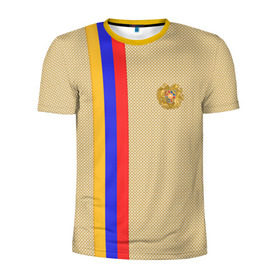 Мужская футболка 3D спортивная с принтом Armenia в Белгороде, 100% полиэстер с улучшенными характеристиками | приталенный силуэт, круглая горловина, широкие плечи, сужается к линии бедра | armenia | армения | армяне | ереван