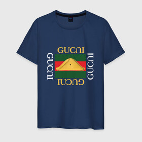 Мужская футболка хлопок с принтом Гусли в Белгороде, 100% хлопок | прямой крой, круглый вырез горловины, длина до линии бедер, слегка спущенное плечо. | gucci | gucli | gusli | гучи | гуччи