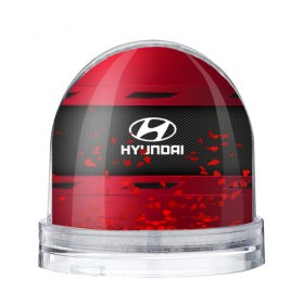 Водяной шар с принтом HYUNDAI SPORT в Белгороде, Пластик | Изображение внутри шара печатается на глянцевой фотобумаге с двух сторон | auto | car | hyundai | автомобиль | марка