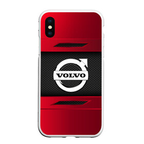 Чехол для iPhone XS Max матовый с принтом VOLVO SPORT в Белгороде, Силикон | Область печати: задняя сторона чехла, без боковых панелей | auto | car | volvo | автомобиль | вольво | марка