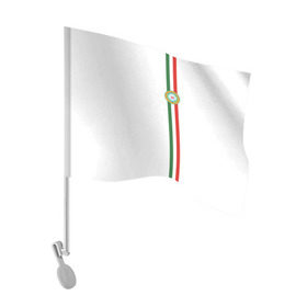 Флаг для автомобиля с принтом Чеченская республика в Белгороде, 100% полиэстер | Размер: 30*21 см | grozny | герб | грозный | патриот | северный кавказ | флага | цвета
