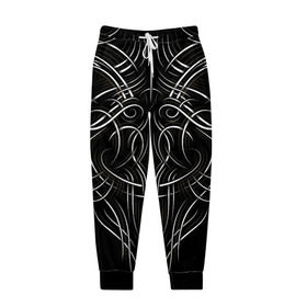 Мужские брюки 3D с принтом Tribal Pattern в Белгороде, 100% полиэстер | манжеты по низу, эластичный пояс регулируется шнурком, по бокам два кармана без застежек, внутренняя часть кармана из мелкой сетки | biker | bodybuilding | cool | fitness | gothic | gym | pattern | sport | style | tattoo | tribal | тату