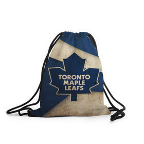 Рюкзак-мешок 3D с принтом Торонто олд в Белгороде, 100% полиэстер | плотность ткани — 200 г/м2, размер — 35 х 45 см; лямки — толстые шнурки, застежка на шнуровке, без карманов и подкладки | nhl | нхл | спорт | торонто | хоккей