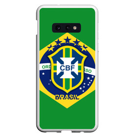 Чехол для Samsung S10E с принтом Сборная Бразилии флаг в Белгороде, Силикон | Область печати: задняя сторона чехла, без боковых панелей | brazil | бразилия