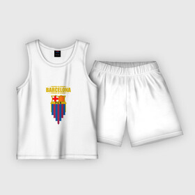 Детская пижама с шортами хлопок с принтом Barcelona в Белгороде,  |  | barca | barcelona | football | sport | барселона | спорт | футбол