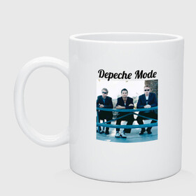 Кружка керамическая с принтом Depeche mode в Белгороде, керамика | объем — 330 мл, диаметр — 80 мм. Принт наносится на бока кружки, можно сделать два разных изображения | Тематика изображения на принте: depeche mode | депеш мод. | музыка