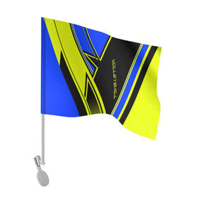 Флаг для автомобиля с принтом Volleyball в Белгороде, 100% полиэстер | Размер: 30*21 см | sport | volleyball | борьба | волейбол | волейболист | волейболистка | игра | линии | надпись | полосы | россии | россия | рф | сборная | символ | состязание | спорт | спортсмен | флаг