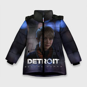 Зимняя куртка для девочек 3D с принтом Detroit Become Human - Kara в Белгороде, ткань верха — 100% полиэстер; подклад — 100% полиэстер, утеплитель — 100% полиэстер. | длина ниже бедра, удлиненная спинка, воротник стойка и отстегивающийся капюшон. Есть боковые карманы с листочкой на кнопках, утяжки по низу изделия и внутренний карман на молнии. 

Предусмотрены светоотражающий принт на спинке, радужный светоотражающий элемент на пуллере молнии и на резинке для утяжки. | connor | cyberlife | deviant | ps4 | rk800 |  detroit: become human | детроит | детроит: стать человеком | игры | коннор | пиратs | эксклюзив
