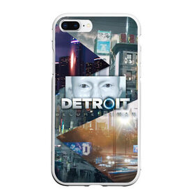 Чехол для iPhone 7Plus/8 Plus матовый с принтом Detroit Become Human в Белгороде, Силикон | Область печати: задняя сторона чехла, без боковых панелей | connor | cyberlife | deviant | ps4 | rk800 |  detroit: become human | детроит | детроит: стать человеком | игры | коннор | пиратs | эксклюзив