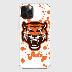 Чехол для iPhone 12 Pro Max с принтом Огненный тигр в Белгороде, Силикон |  | Тематика изображения на принте: дикий | желтый | зверь | злой | лес | охотник | стая | тигр | узор | хищник | черный | шерсть