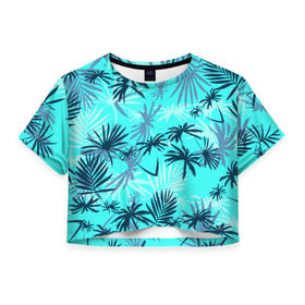 Женская футболка 3D укороченная с принтом GTA San Andreas Tommy Vercetti в Белгороде, 100% полиэстер | круглая горловина, длина футболки до линии талии, рукава с отворотами | Тематика изображения на принте: 80 е | gta | vice city |   лето | вай сити | вайс сити | гта | майами | неон | пальмы | пляжная | рубашка | томми версетти | тони монтана