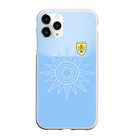 Чехол для iPhone 11 Pro матовый с принтом Уругвай домашняя форма в Белгороде, Силикон |  | домашняя форма | уругвай | уругвай домашняя форма