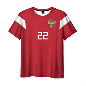 Мужская футболка 3D с принтом Дзюба ЧМ 2018 в Белгороде, 100% полиэфир | прямой крой, круглый вырез горловины, длина до линии бедер | dzyuba | дзюба | мира | россии | россия | сборная | форма | чемпионат
