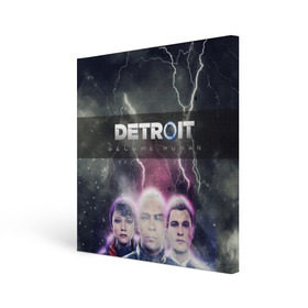 Холст квадратный с принтом Detroit become human в Белгороде, 100% ПВХ |  | Тематика изображения на принте: dbh | detroit | gamer