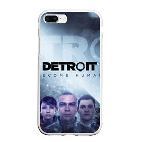 Чехол для iPhone 7Plus/8 Plus матовый с принтом Detroit become human в Белгороде, Силикон | Область печати: задняя сторона чехла, без боковых панелей | dbh | detroit | gamer