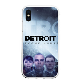 Чехол для iPhone XS Max матовый с принтом Detroit become human в Белгороде, Силикон | Область печати: задняя сторона чехла, без боковых панелей | dbh | detroit | gamer