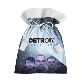 Подарочный 3D мешок с принтом Detroit become human в Белгороде, 100% полиэстер | Размер: 29*39 см | dbh | detroit | gamer