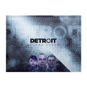 Обложка для студенческого билета с принтом Detroit become human в Белгороде, натуральная кожа | Размер: 11*8 см; Печать на всей внешней стороне | dbh | detroit | gamer