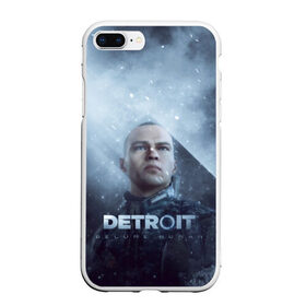 Чехол для iPhone 7Plus/8 Plus матовый с принтом Detroit become human в Белгороде, Силикон | Область печати: задняя сторона чехла, без боковых панелей | dbh | detroit | gamer