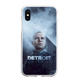 Чехол для iPhone XS Max матовый с принтом Detroit become human в Белгороде, Силикон | Область печати: задняя сторона чехла, без боковых панелей | dbh | detroit | gamer