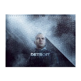 Обложка для студенческого билета с принтом Detroit become human в Белгороде, натуральная кожа | Размер: 11*8 см; Печать на всей внешней стороне | dbh | detroit | gamer