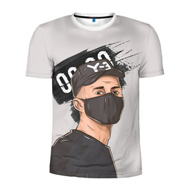 Мужская футболка 3D спортивная с принтом 00:00 в Белгороде, 100% полиэстер с улучшенными характеристиками | приталенный силуэт, круглая горловина, широкие плечи, сужается к линии бедра | назар вотяков | обладает | русский рэп