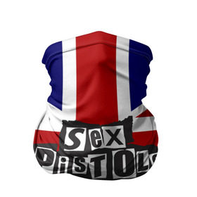 Бандана-труба 3D с принтом Sex Pistols в Белгороде, 100% полиэстер, ткань с особыми свойствами — Activecool | плотность 150‒180 г/м2; хорошо тянется, но сохраняет форму | англия | британия | панк | флаг