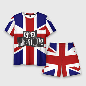 Мужской костюм с шортами 3D с принтом Sex Pistols в Белгороде,  |  | англия | британия | панк | флаг