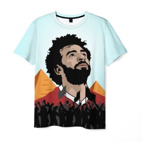 Мужская футболка 3D с принтом Salah Egypt в Белгороде, 100% полиэфир | прямой крой, круглый вырез горловины, длина до линии бедер | liverpool | mohamed | mohammed | salah | ливерпуль | мохамед | мохаммед | салах