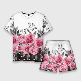 Мужской костюм с шортами 3D с принтом Rose Trend в Белгороде,  |  | flowers | hipster | rose | swag | trend | мода | розы | стиль | стильная | цветы