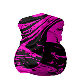 Бандана-труба 3D с принтом Черно розовый акрил в Белгороде, 100% полиэстер, ткань с особыми свойствами — Activecool | плотность 150‒180 г/м2; хорошо тянется, но сохраняет форму | волна | естественный | искусство | камень | краска | красочный | линии | модерн | мокрый | натуральный | яркие