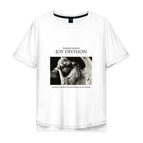 Мужская футболка хлопок Oversize с принтом Joy Division в Белгороде, 100% хлопок | свободный крой, круглый ворот, “спинка” длиннее передней части | division | joy | бернард самнер | восьмидесятых | готик | группа | дарквэйв | джой | дивижн | иэн кёртис | музыка | музыканты | панк | панкрок | питер хук | пост | постпанк | рок | стивен моррис