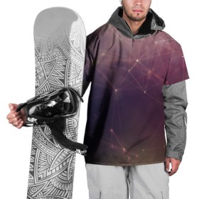 Накидка на куртку 3D с принтом Геометрия космоса в Белгороде, 100% полиэстер |  | abstraction | cosmos | nebula | space | star | universe | абстракция | вселенная | звезды | космос | мир | планеты