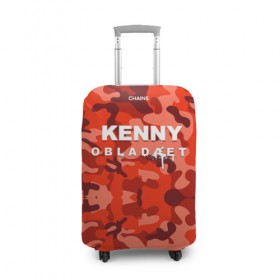 Чехол для чемодана 3D с принтом Kenny в Белгороде, 86% полиэфир, 14% спандекс | двустороннее нанесение принта, прорези для ручек и колес | назар вотяков | обладает | русский рэп