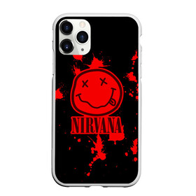 Чехол для iPhone 11 Pro матовый с принтом Nirvana в Белгороде, Силикон |  | cobain | kurt | nevermino | nirvana | альтернативный | гранж | грол | группа | дональд | кобейн | курт | музыка | надпись | нервана | нирвана | новоселич | певец | рок | смайл | смайлик | солист