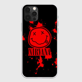 Чехол для iPhone 12 Pro Max с принтом Nirvana в Белгороде, Силикон |  | cobain | kurt | nevermino | nirvana | альтернативный | гранж | грол | группа | дональд | кобейн | курт | музыка | надпись | нервана | нирвана | новоселич | певец | рок | смайл | смайлик | солист