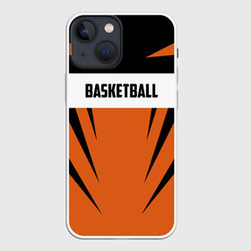 Чехол для iPhone 13 mini с принтом Basketball в Белгороде,  |  | basketball | nba | sport | баскет | баскетбол | бол | борьба | игра | линии | надпись | нба | полосы | россии | россия | рф | сборная | символ | состязание | спорт | стритбол | фиба | флаг