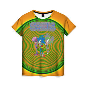 Женская футболка 3D с принтом Sonic в Белгороде, 100% полиэфир ( синтетическое хлопкоподобное полотно) | прямой крой, круглый вырез горловины, длина до линии бедер | hedgehog | knuckles | sega | sonic | super | tails | ёжик | ехидна | лисенок | лисица | наклз | сега | соник | супер | суперёжик | тэилз | тэилс