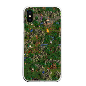 Чехол для iPhone XS Max матовый с принтом heroes of might and magic в Белгороде, Силикон | Область печати: задняя сторона чехла, без боковых панелей | heroes of might and magic | homm | homm3 | might | игра | игры | карта